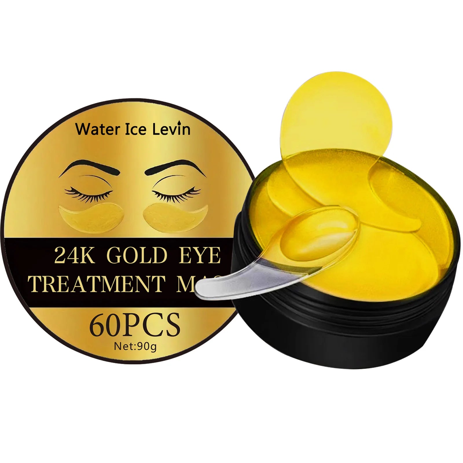 Veloura™ Eye Glow Patches – 24K Gold Collagen (60 pcs)