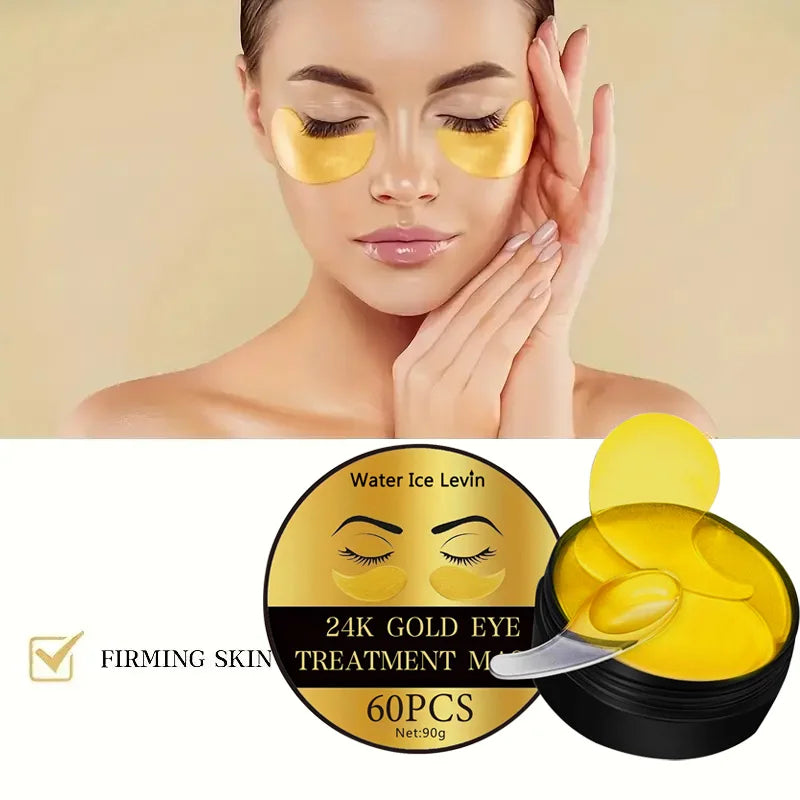 Veloura™ Eye Glow Patches – 24K Gold Collagen (60 pcs)